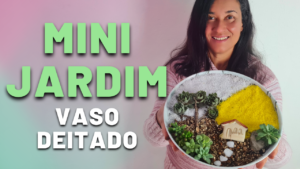 Vaso Deitado – Mini Jardim Maravilhoso com Passo a Passo