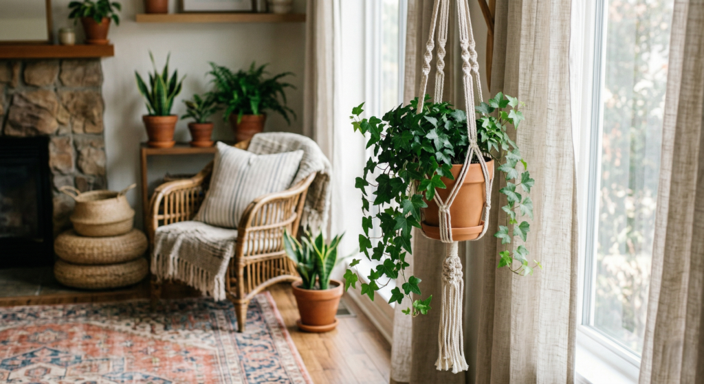 Se você procura uma planta capaz de transformar a qualidade do ar que você respira, a hera inglesa é uma das opções mais eficientes da natureza